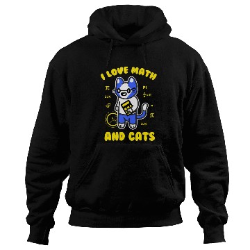Discover I Love Math And Cats Pi Day Teacher Cat Hoodies