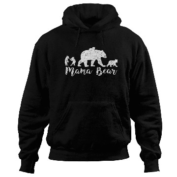 Discover Mama Bear With Little Cubs Hoodies