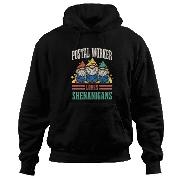 Discover Postal Worker Loves Shenanigans St. Patrick's Day Hoodies
