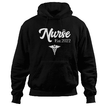 Discover Registered Nurse Est 2022 Rn Nursing School Gradua Hoodies