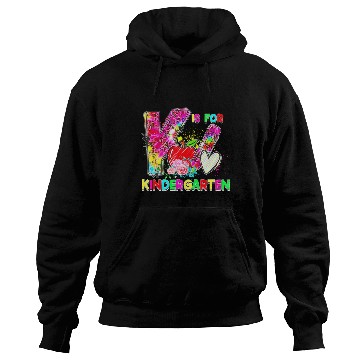Discover Tie Dye Leopard K Is For Kindergarten Teacher Back Hoodies