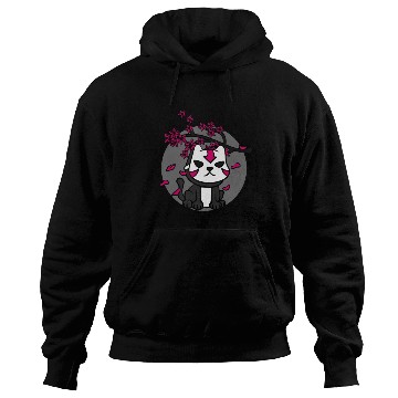 Discover Japan Oni Mask Cat Cherry Blossoms Anime Hoodies