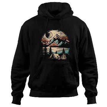 Discover Retro Wild Night Hoodies