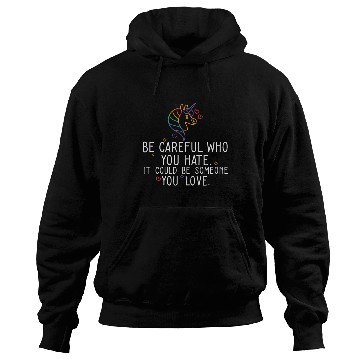 Discover Rainbow Pride Flag Be Careful Who You Hate Hoodies