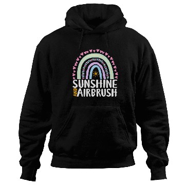 Discover Sunshine and Airbrush Cute Rainbow Graphic Hoodies