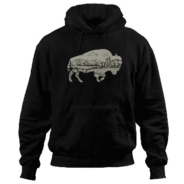 Discover Landscape Buffalo Bison Hoodies