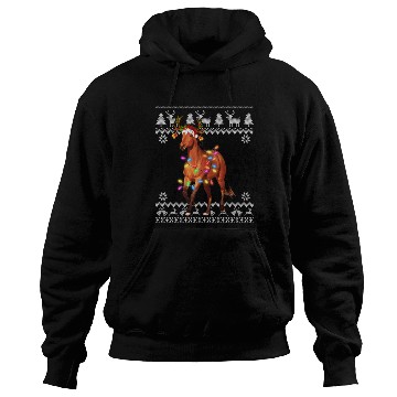 Discover Horse Lights Santa Ornament Hoodies