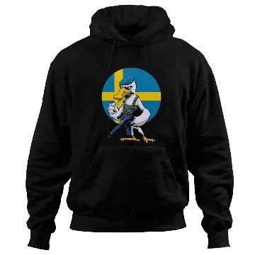 Discover Swedish Swan Trooper Cartoon Hoodies