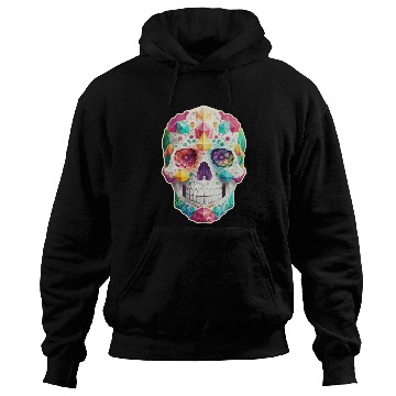 Discover Jeweled Sugar Skull Hoodies