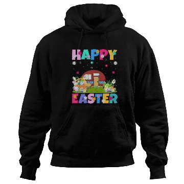 Discover Camper Van Happy Easter Camper Van Easter Sunday Hoodies