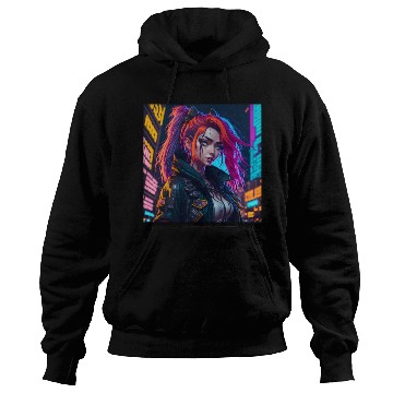 Discover Cyberpunk Anime Girl Hoodies