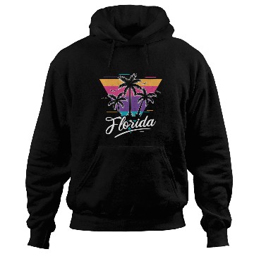 Discover Love Florida Sunset Style 80S Hoodies