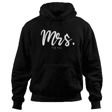 Discover Wedding Mrs Est 2021 Bridal Bride Hoodies
