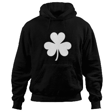 Discover Saint Patric Day Left Chest White Clover Hoodies