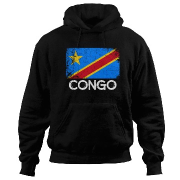 Discover Congolese Flag Made In Congo Hoodies
