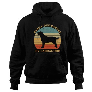 Discover Labrador Lover Design Easily Distracted By Hoodies