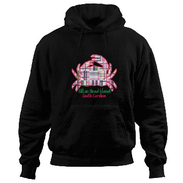 Discover Hilton Head Island Preppy Plaid Crab Hoodies
