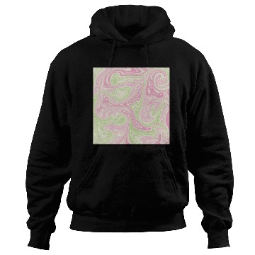 Discover Psychedelic Swirl Green Pink Pattern Hoodies