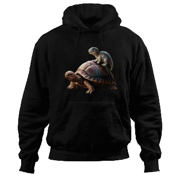 Discover dinosaur on turtle Hoodies