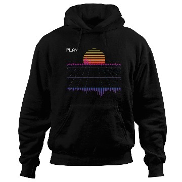 Discover Outrun Synthwave Retrowave Wave Sunset Aesthetic Hoodies