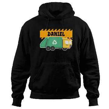 Discover Daniel Trash Truck For Collector Ecologist Garbage Hoodies