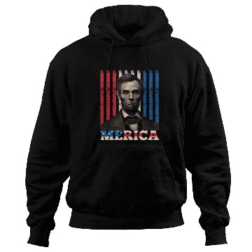Discover Merica Lincoln Independence Day Party 4th July Hoodies