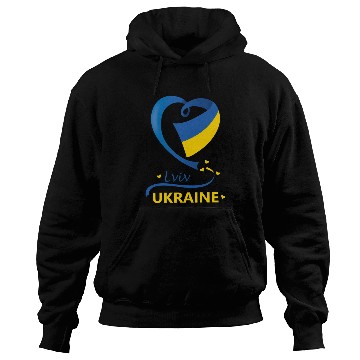 Discover Lviv Ukraine National Flag Heart Emblem Crest Hoodies