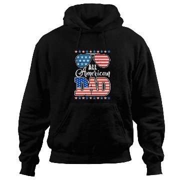 Discover All American Dad Usa Sunglasses Flag Father's Day Hoodies