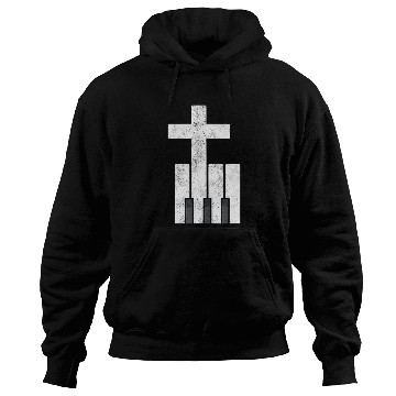 Discover Piano Cross Christian Pianis Hoodies