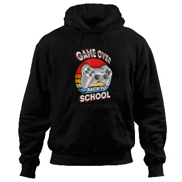 Discover Funny Game Over Teacher Student Controller Back Hoodies