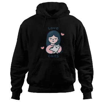 Discover Kawaii Cat Lover Hoodies