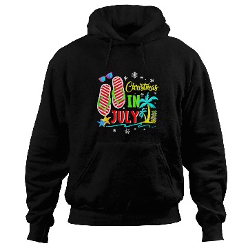 Discover Christmas In July Flip Flops Funny Beach Summer Hoodies