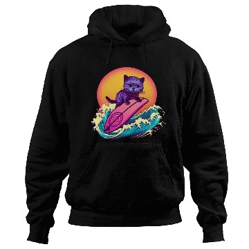 Discover Cool Cat Surfing Hoodies