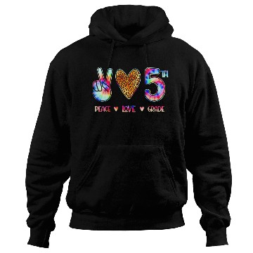 Discover Peace Love Fifth Grade Squad Back to School Hoodies
