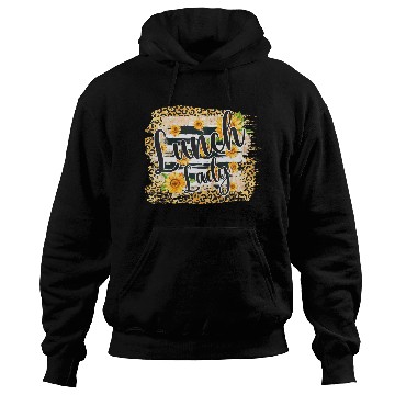 Discover Leopard Sunflower Lunch Lady First Day Back To Hoodies