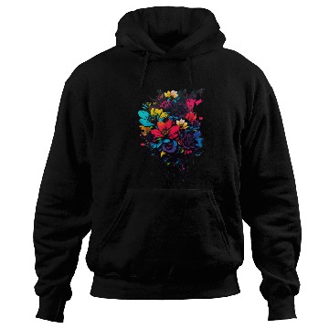 Discover Floral Splash Art Hoodies