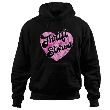 Discover Thrift Stores pink camo heart Hoodies