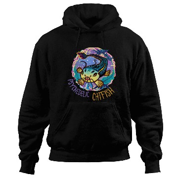 Discover Psychedelic Catfish Artwork Hoodies
