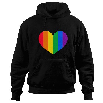 Discover Gay Pride Rainbow Heart Hoodies