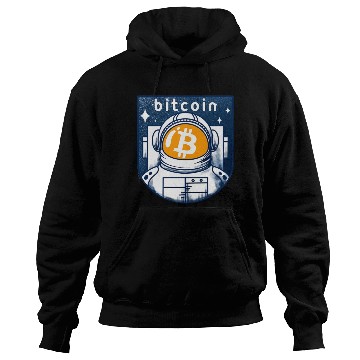 Discover Bitcoin Coin-Crypto Astronaut Hoodies