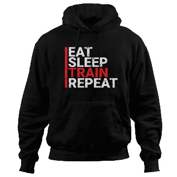 Discover Eat Sleep Train Repeat Hoodies