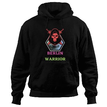 Discover Red Minimalist Berlin Warrior Hoodies