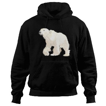 Discover Polar Bear Arctic Animal Realistic Hoodies
