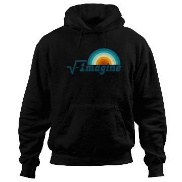Discover Imagine Retro Rainbow, Mathematics Hoodies