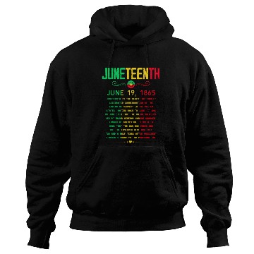 Discover Juneteenth 1865 Juneteenth African American June 1 Hoodies