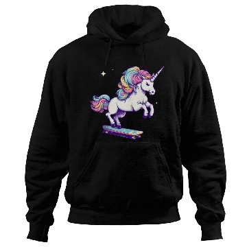 Discover Unicorn Riding Skate Hoodies