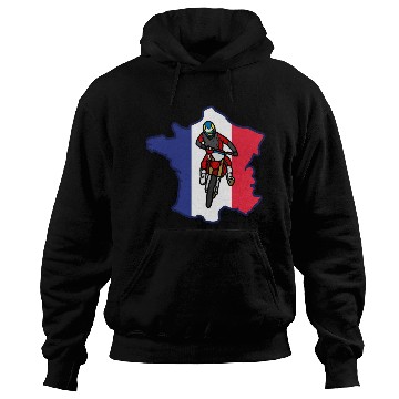 Discover France Drapeau Motocross Hoodies