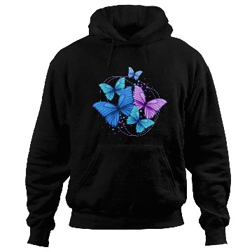Discover "Fluttering Elegance: Butterfly Print Hoodies"