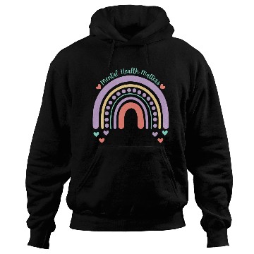 Discover Mental Health Matters | Rainbow Peach Candy Hoodies