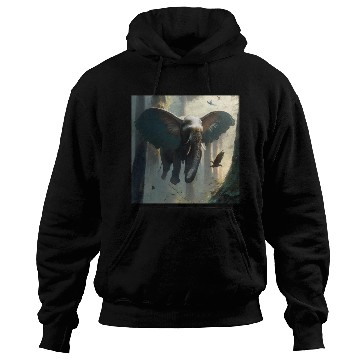 Discover The flying elephant  D83D DC18 Hoodies